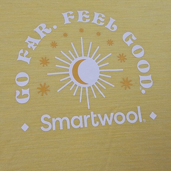 Smartwool Go Far Feel Good Active Muscle Tank Womens Size Small Canary Yellow - Picture 2 of 13